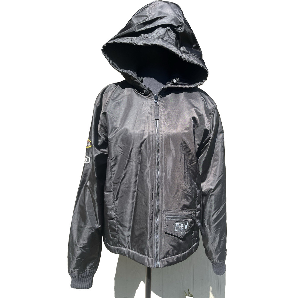 Harley Davidson 2006 Reversible Jacket Sweater Jacket Hooded Woman's M